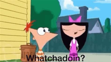 phineas and ferb whatcha doin gif|phineas and ferb calendar gif.